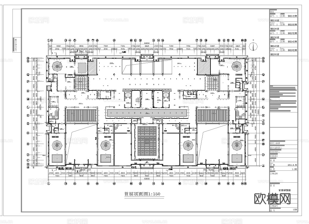 最新完整版高端会所施工图合集cad施工图