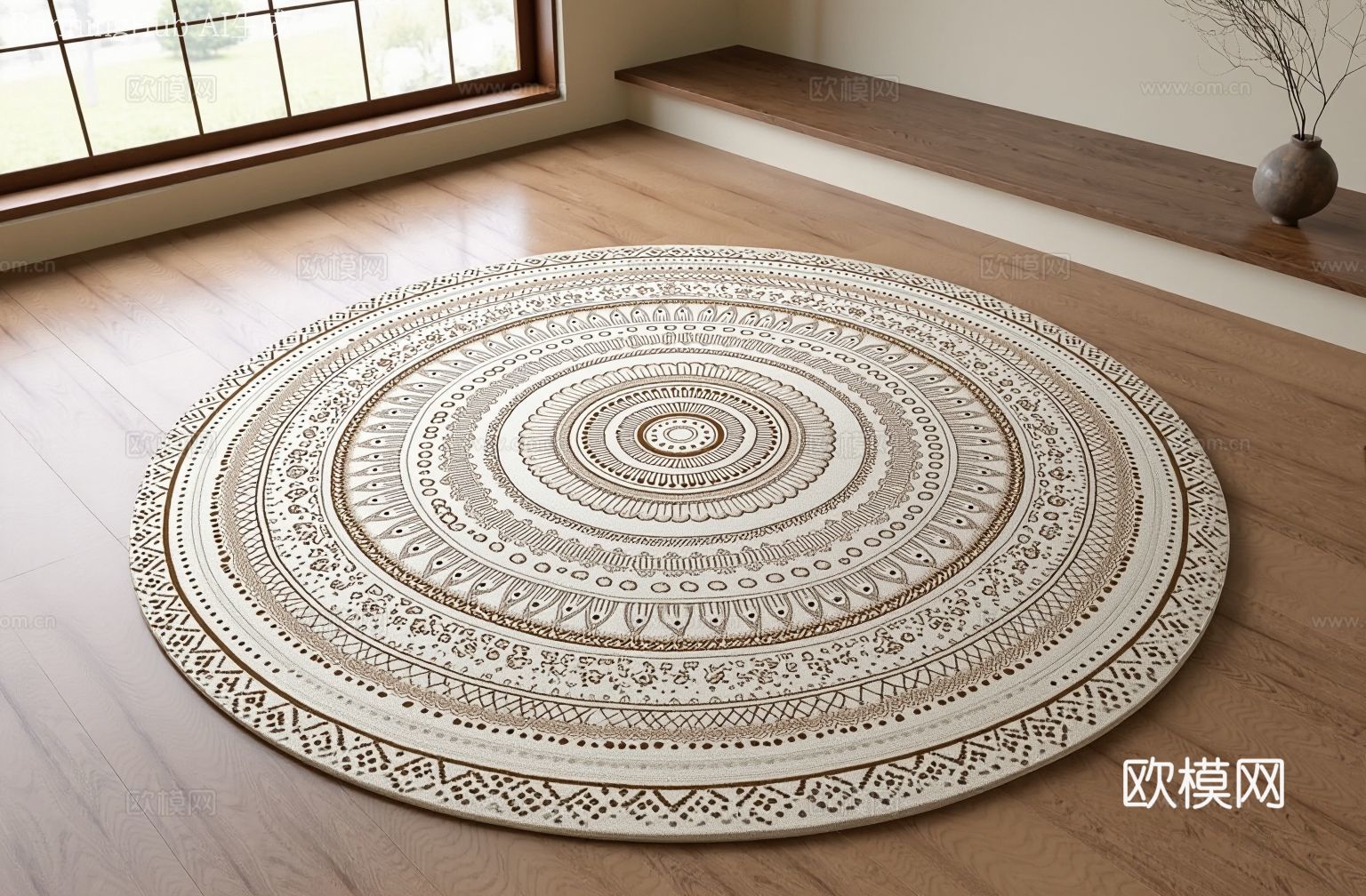 法式美式地毯su模型