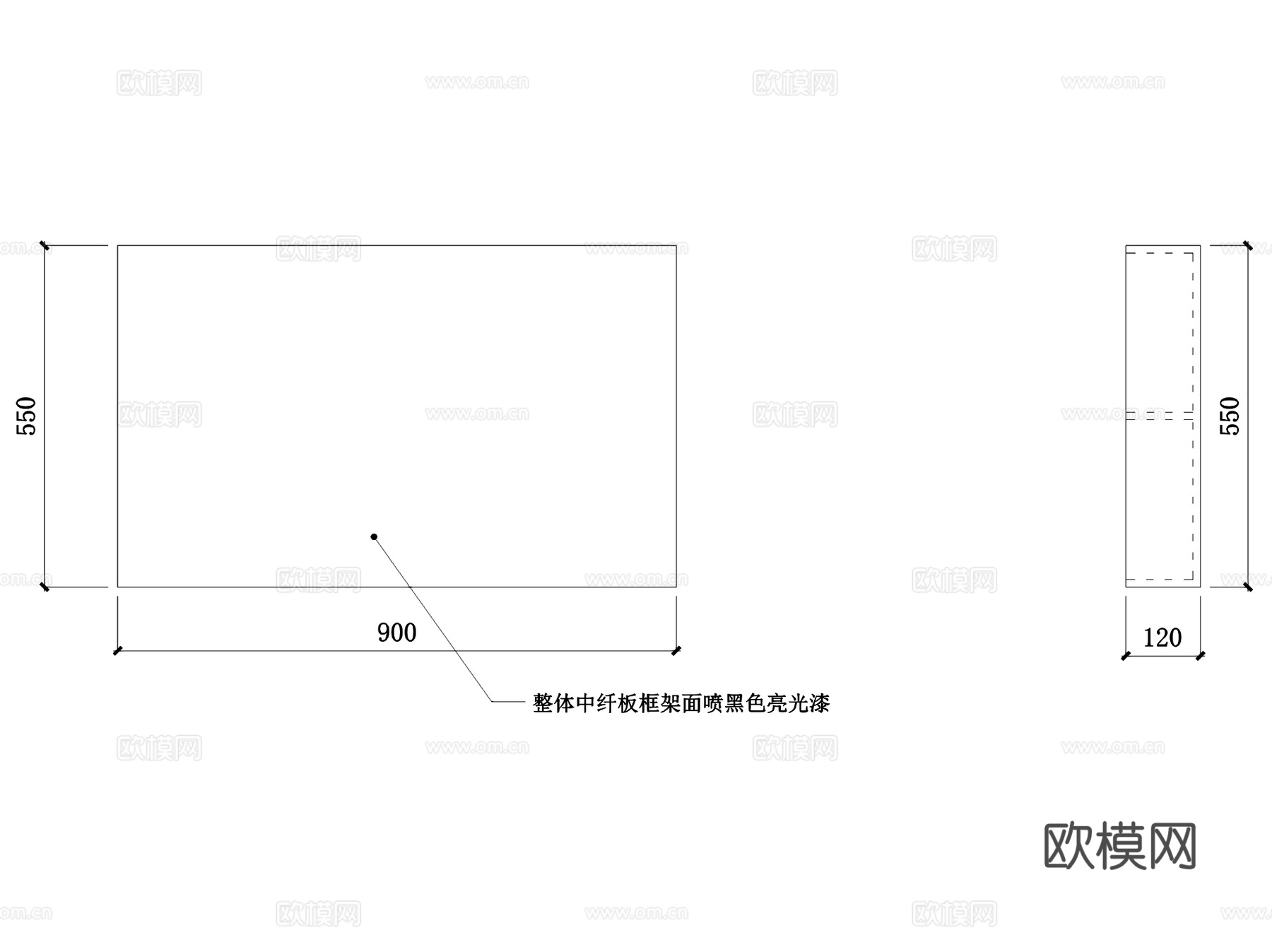 纤丝柏莉内衣服装店室内工装平面CAD施工图+3Dmax模型cad施工图