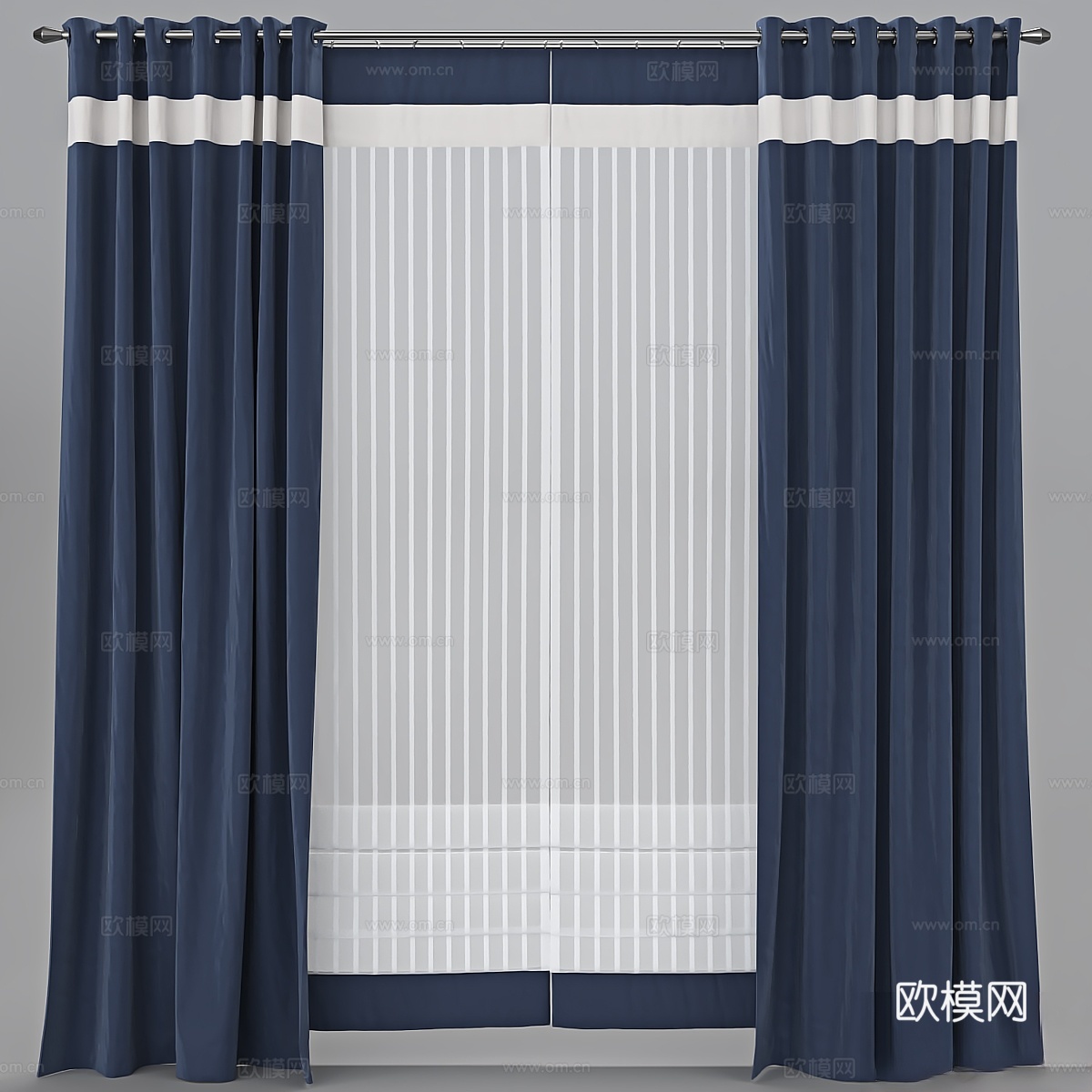 窗帘_503d模型
