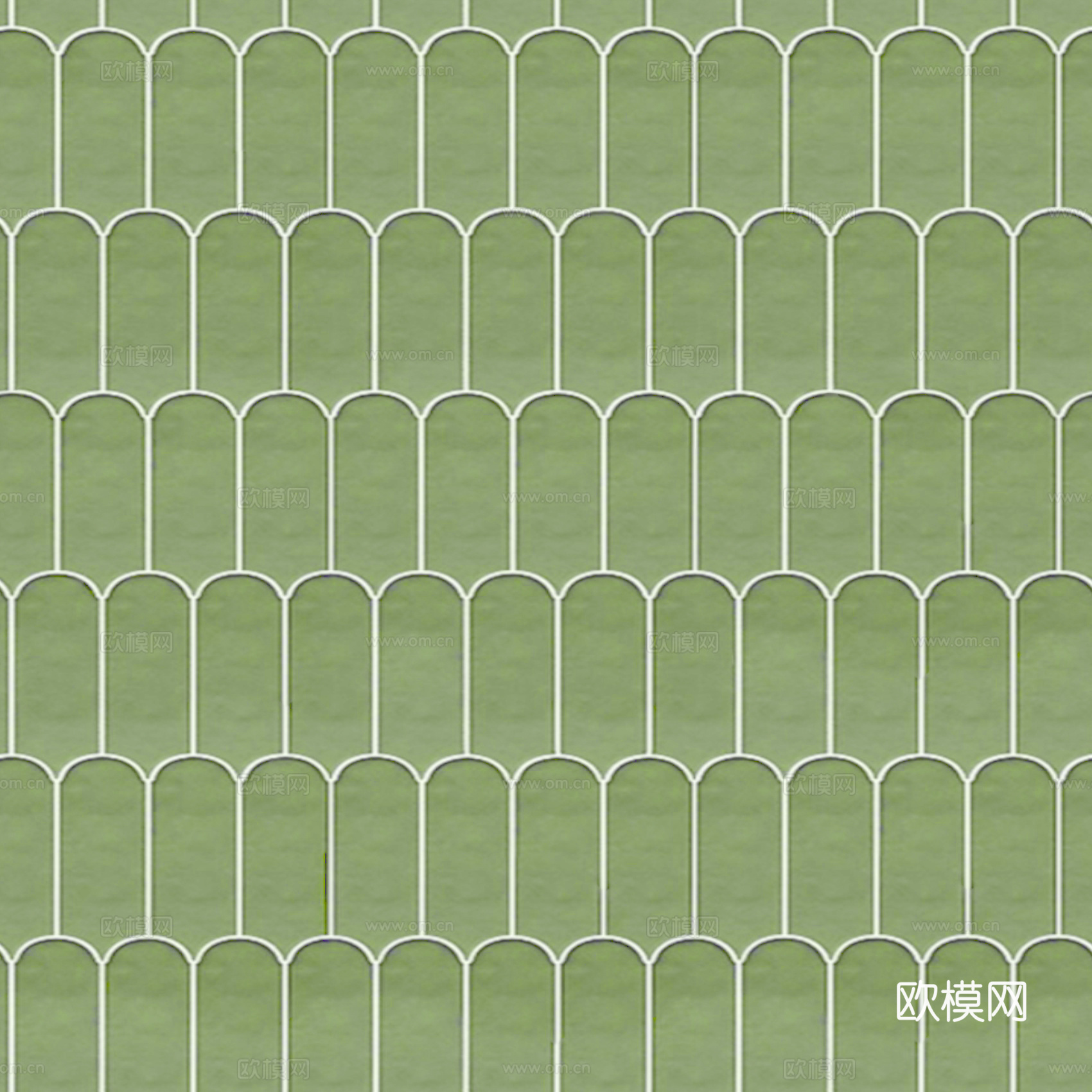 法式奶油仿古砖 浅绿色羽毛砖艺术砖贴图