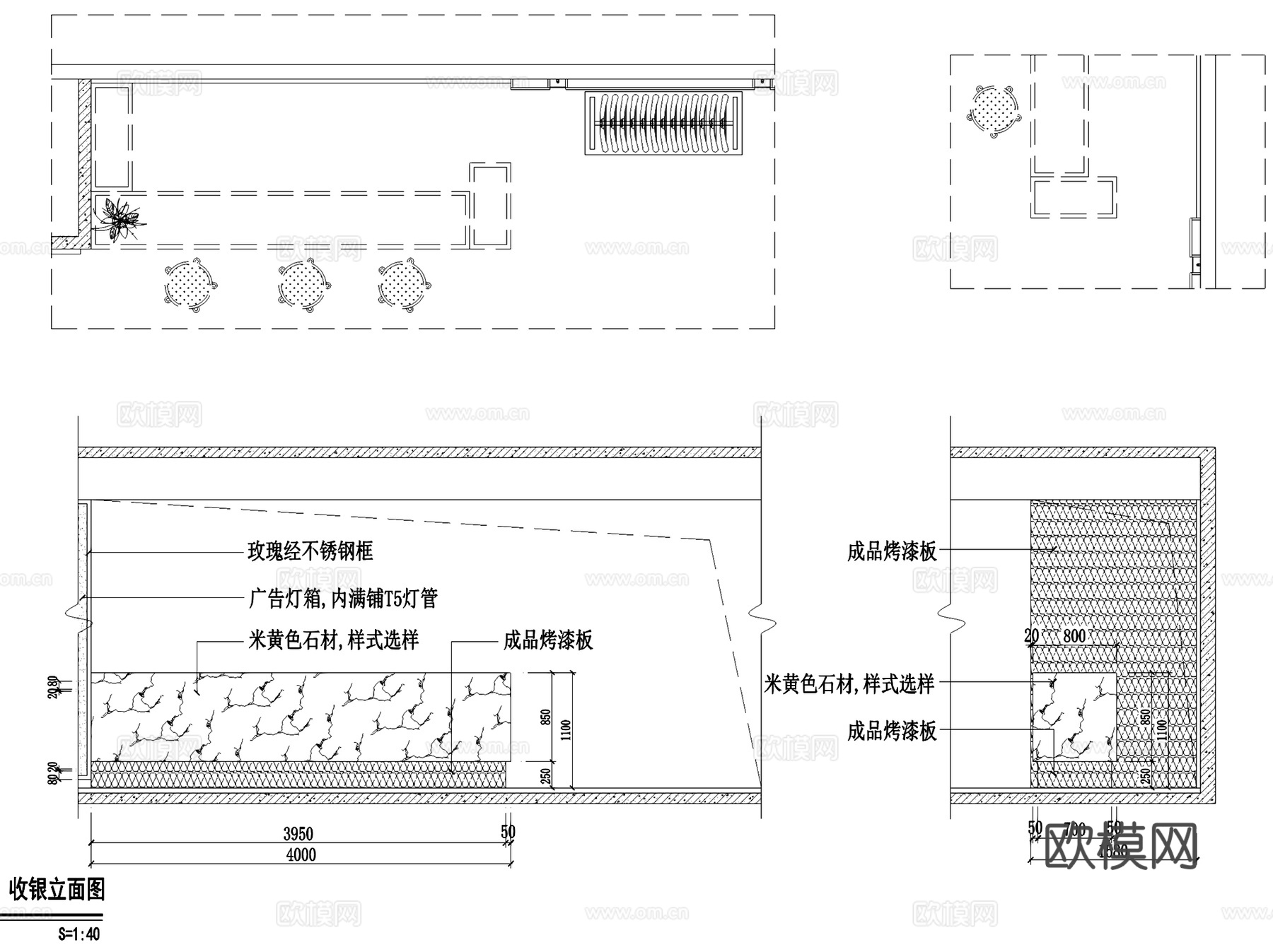 濮院圣天脉女装服装店展厅室内工装CAD施工图+3Dmax模型cad施工图