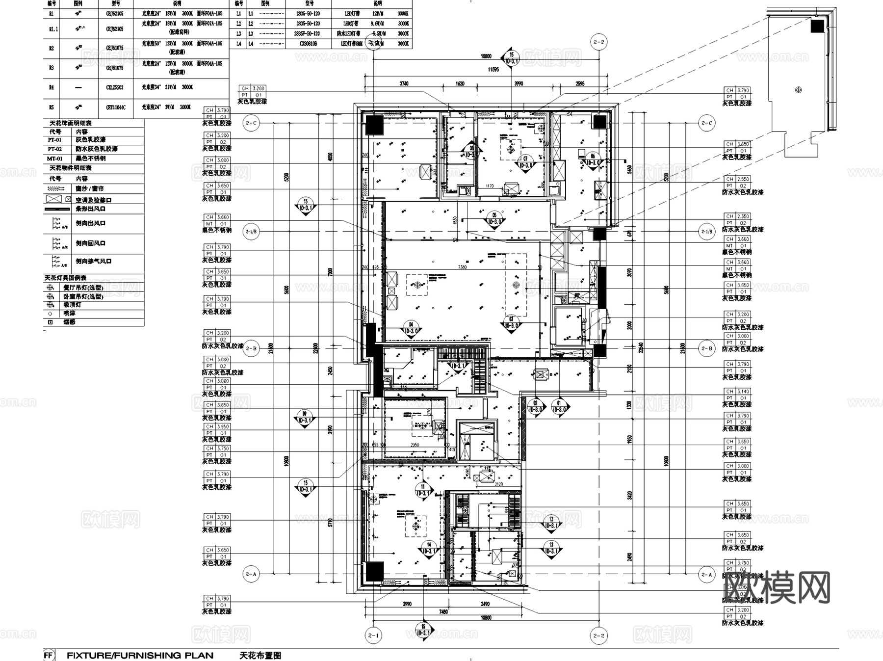 杭政储出10号地块2#楼公寓西边边套室内家装CAD施工图整套cad施工图