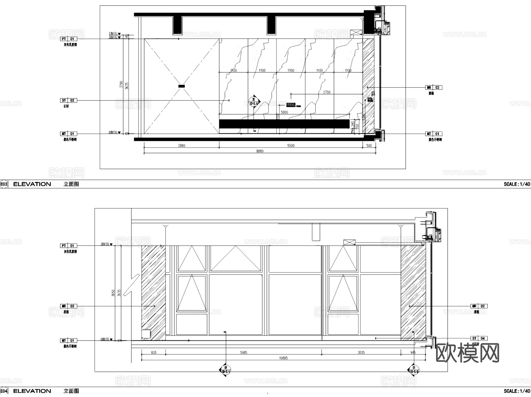 杭政储出10号地块2#楼公寓西边边套室内家装CAD施工图整套cad施工图