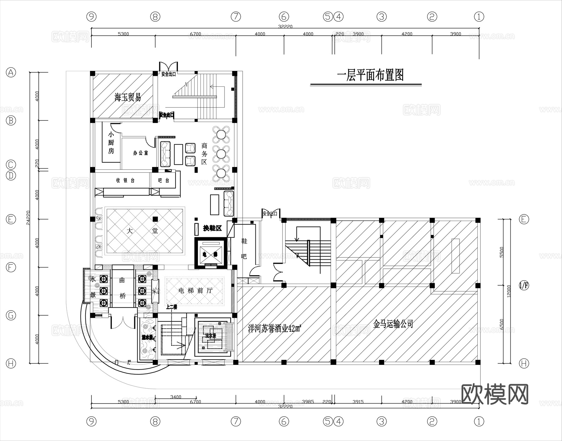 最新完整版足浴店施工图合集cad施工图