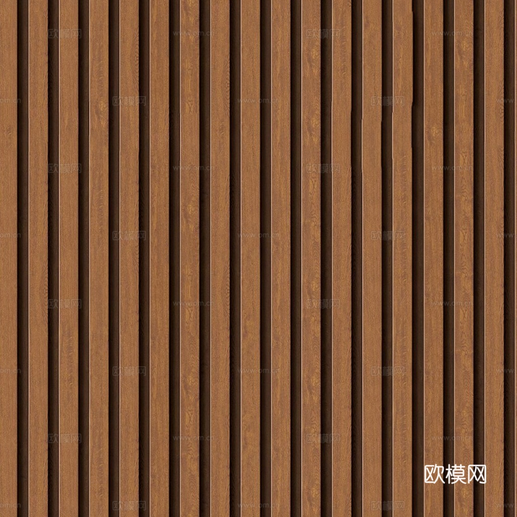 无缝胡桃木格栅 板材 长城板 波浪板