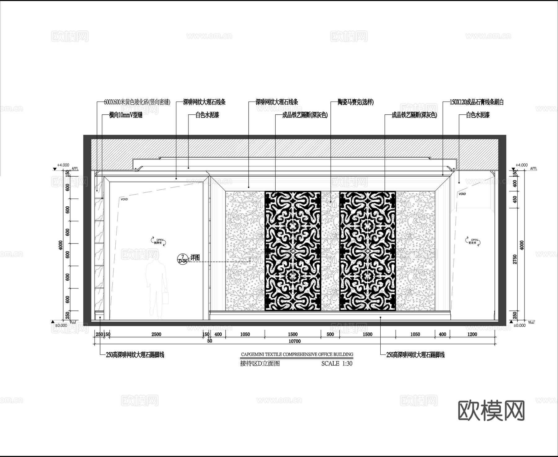 欧式休闲会所施工图合集cad施工图