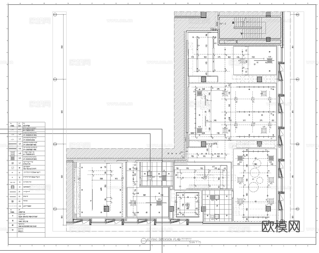 最新全套办公楼施工图合集cad施工图