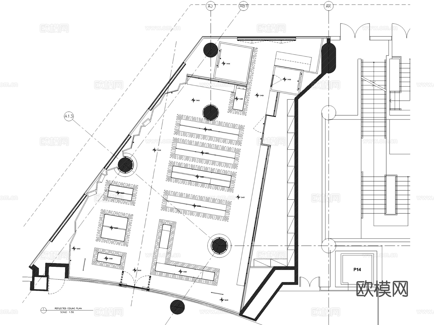 上海Dior Homme男士服装店室内工装CAD施工图cad施工图