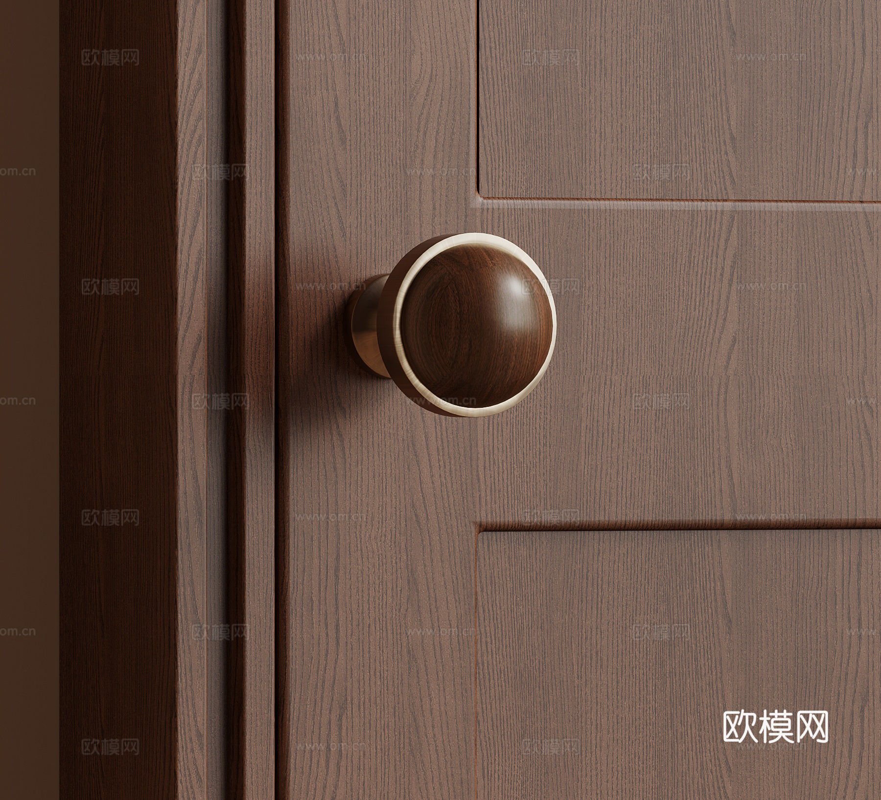 现代中古风拉手 门把手su模型