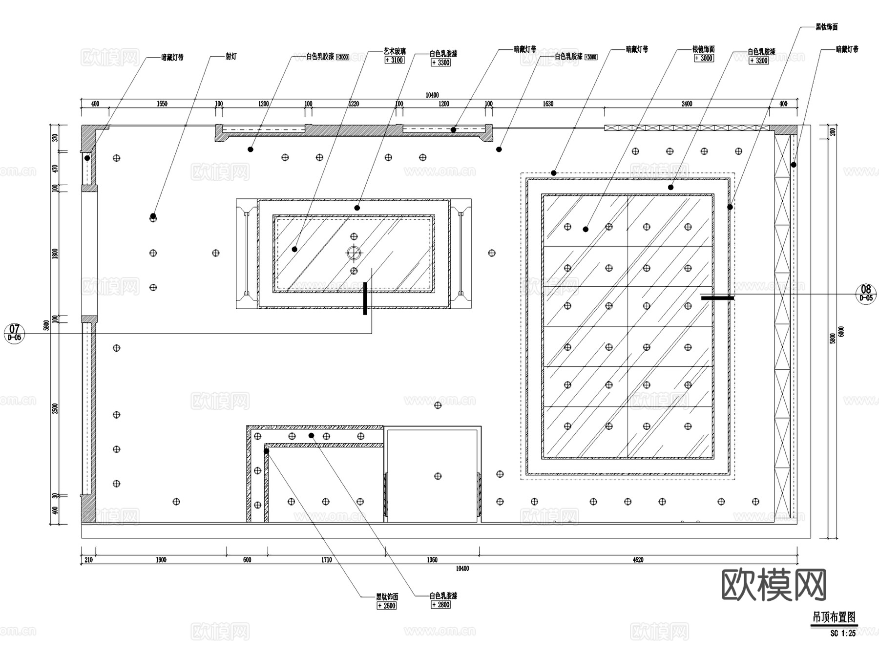 凯乐福玻璃北京展厅室内工装CAD施工图整套cad施工图