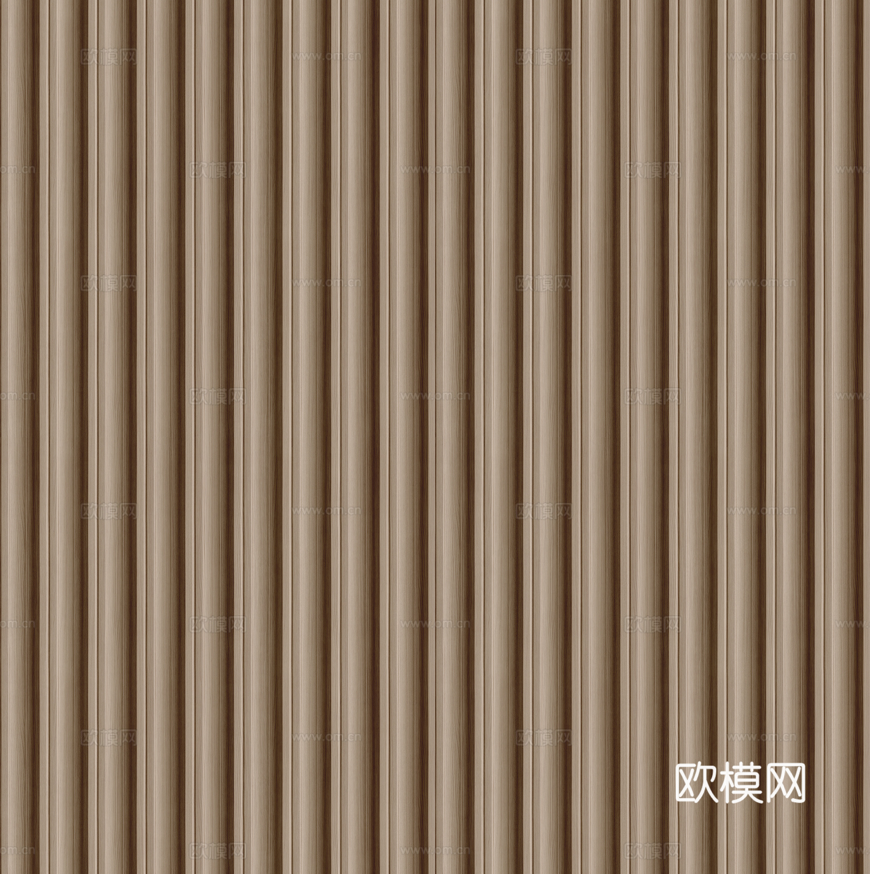 无缝咖色木格栅 板材 长城板 波浪板