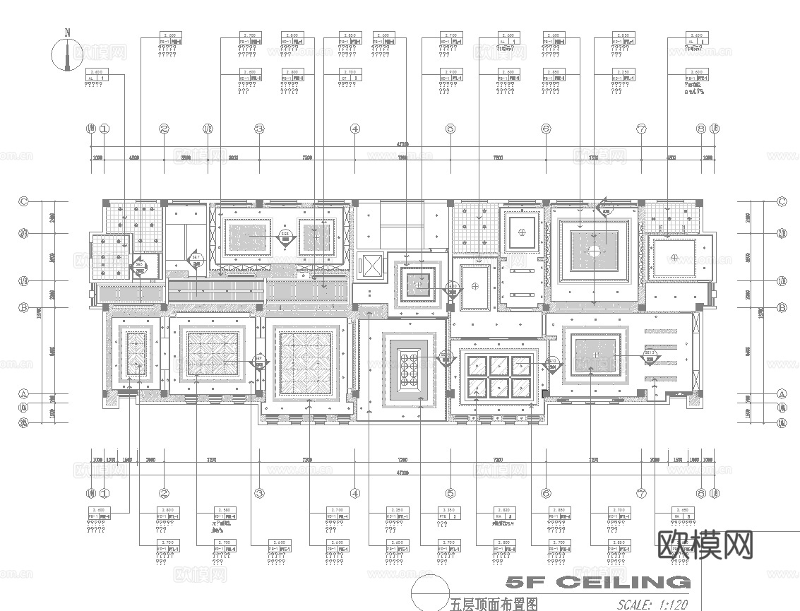 最新完整版办公室施工图合集cad施工图