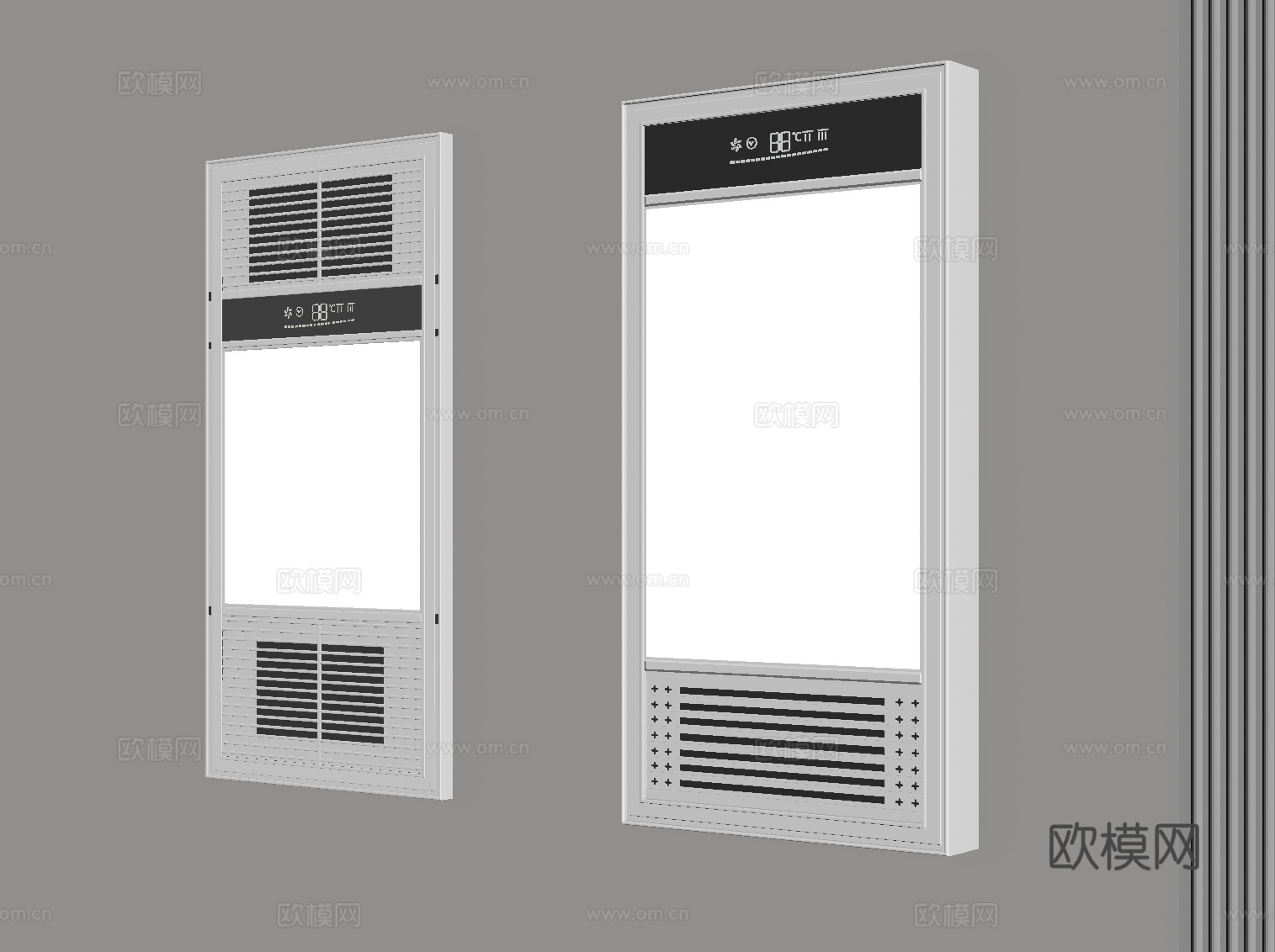 现代浴霸 取暖器su模型