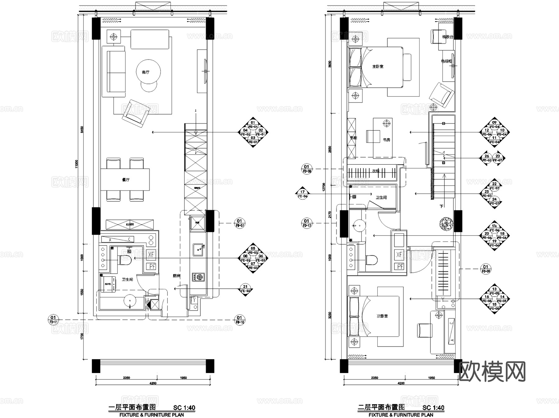 华润横琴万象世界一期公寓样板房室内家装CAD施工图整套+文本cad施工图