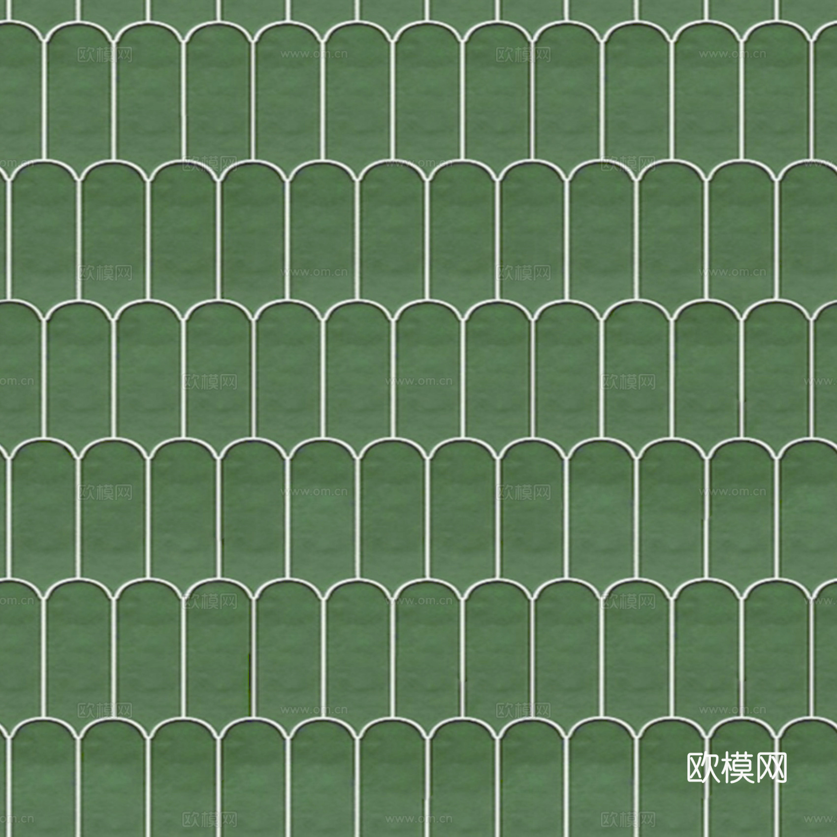 法式奶油仿古砖 橄榄绿羽毛砖艺术砖贴图
