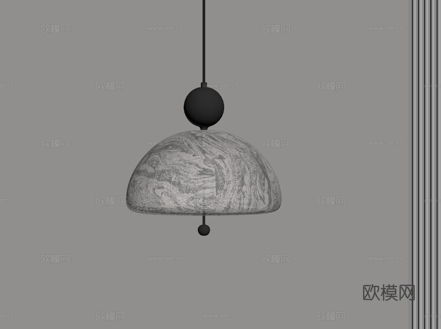 现代意式吊灯 小吊灯su模型