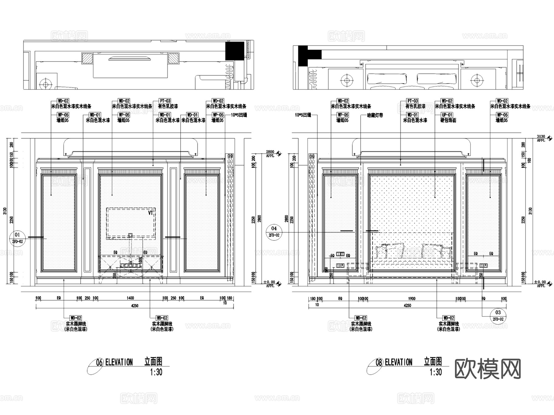 翠屏九溪诚园南区三层别墅N3户型样板房(阁楼)室内家装CADcad施工图
