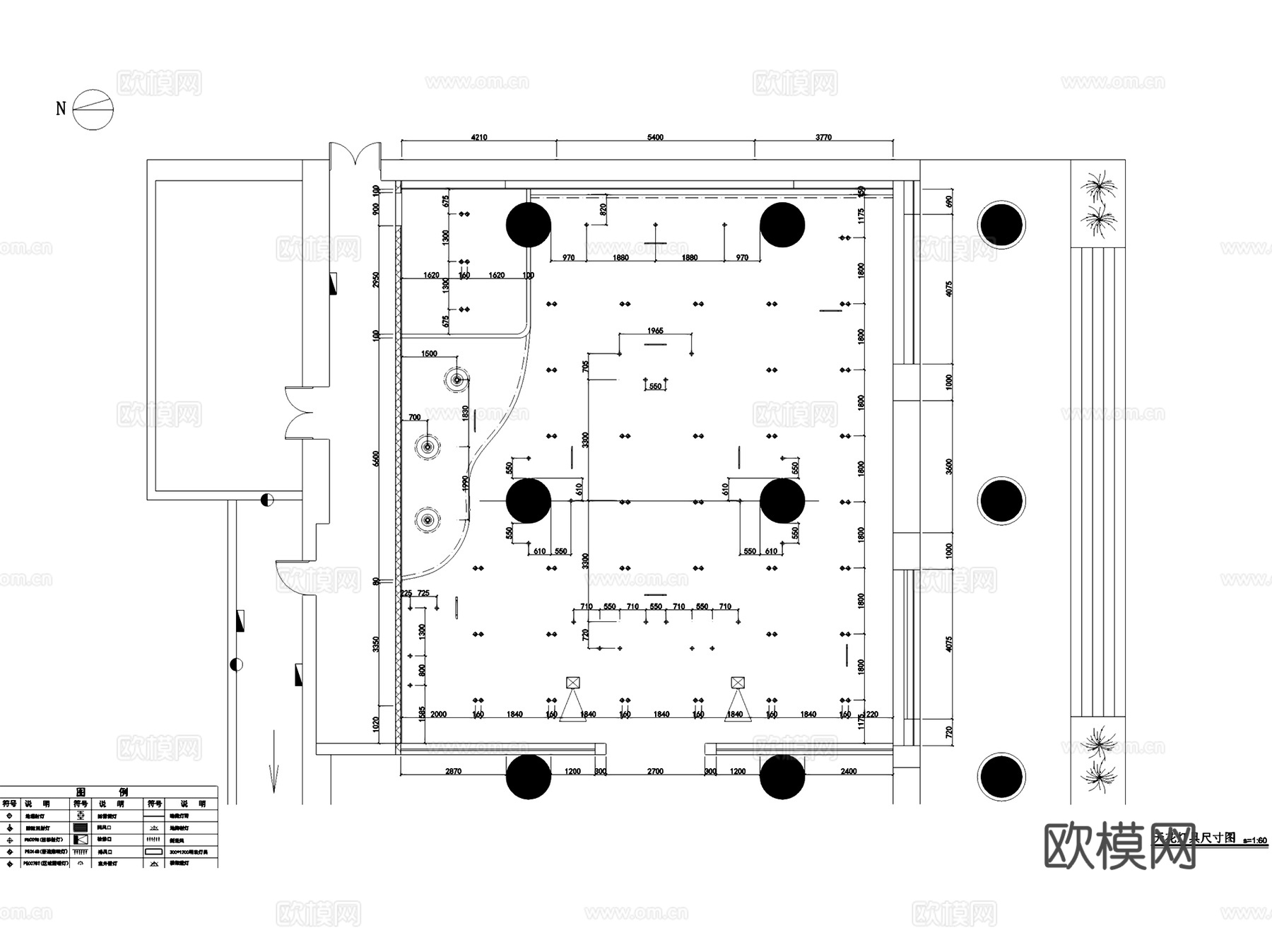 中国联通太原品牌店营业厅室内工装CAD施工图cad施工图