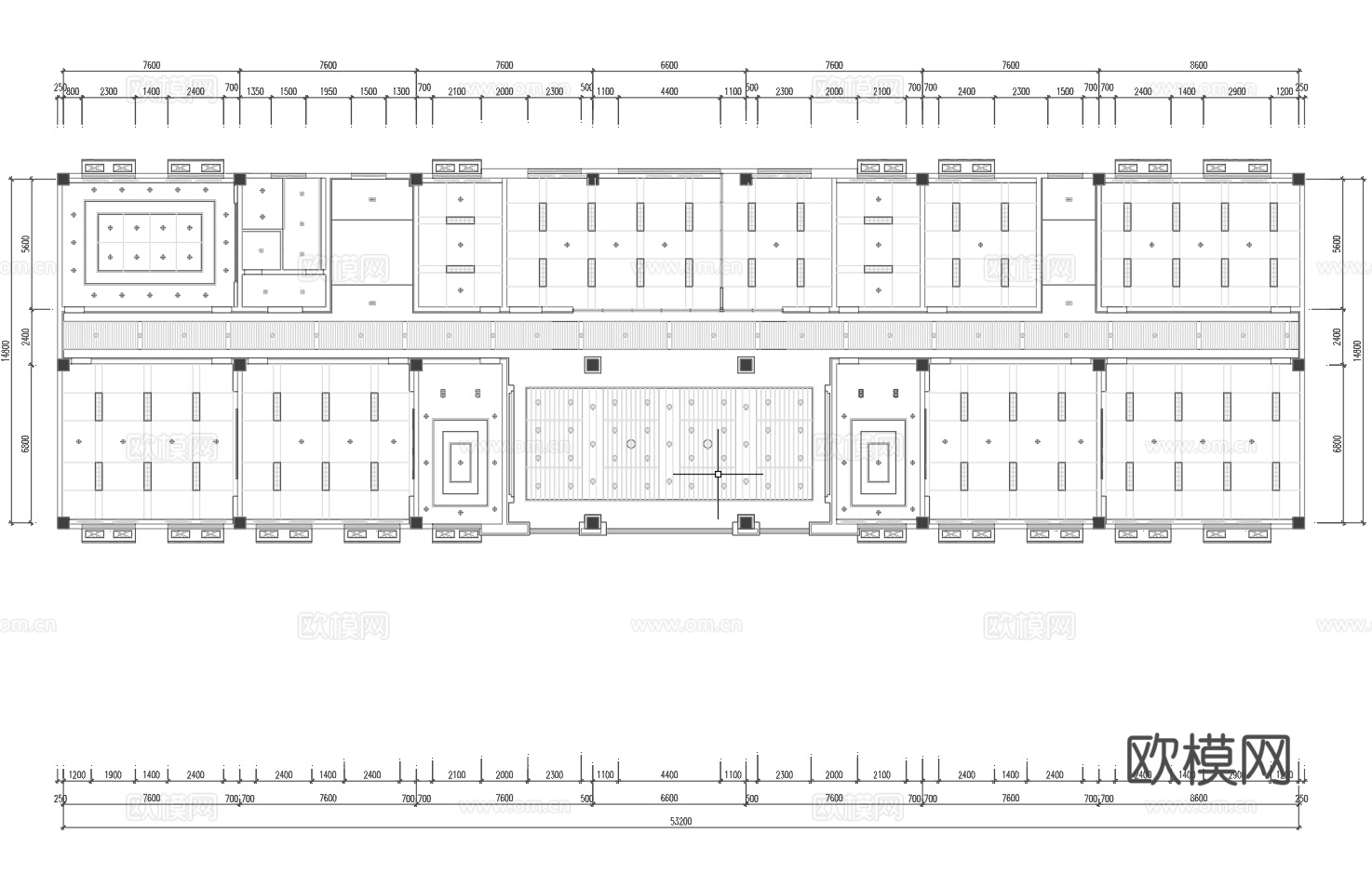 最新完整版办公室施工图合集cad施工图