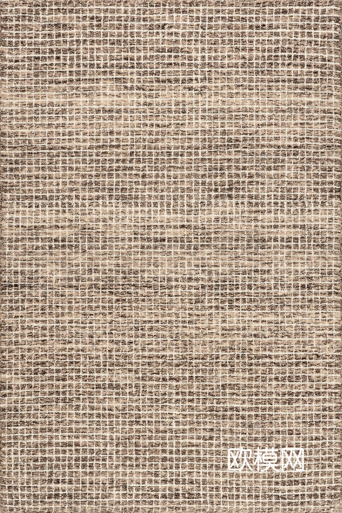 梅尔罗斯格子地毯 格子地毯 现代简约 肌理地毯 绒布地毯