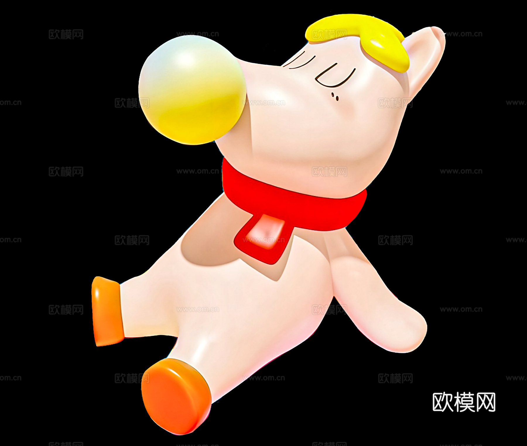 商场入口商业美陈 春节马年艺术装置 文化广场新年装置 商场马3d模型下载