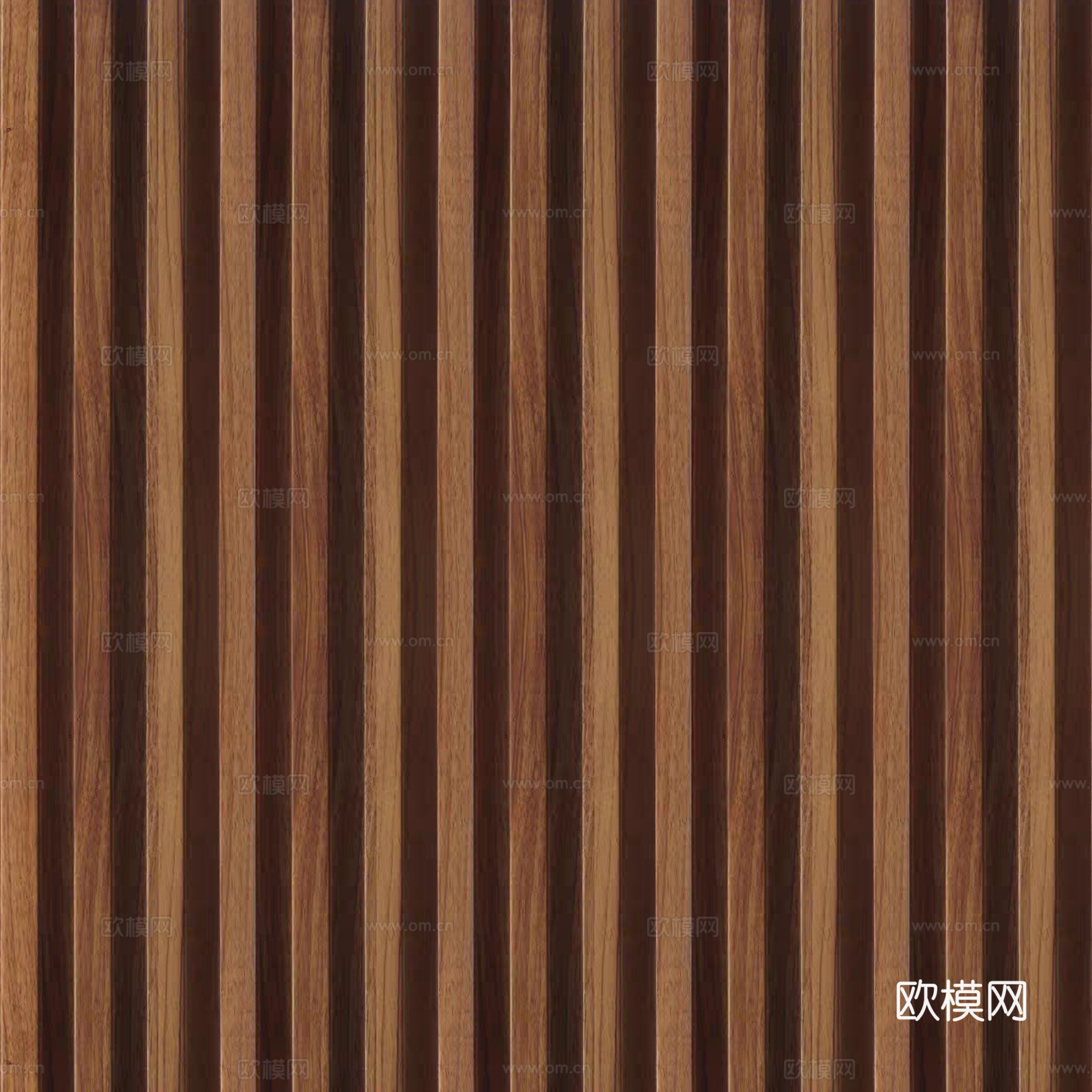 无缝胡桃木格栅 板材 长城板 波浪板