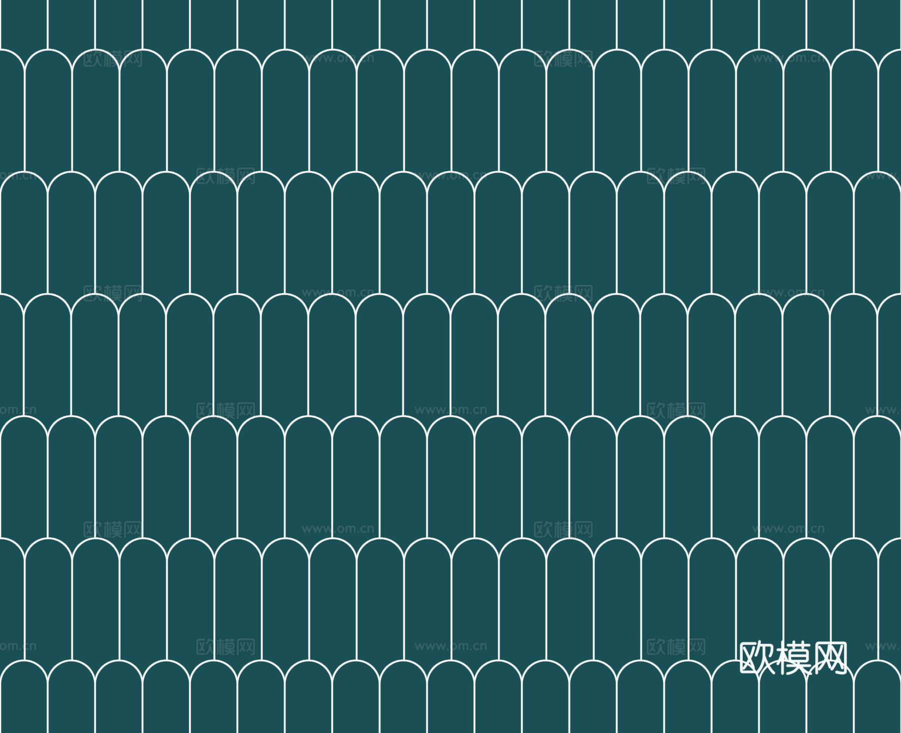 法式无缝仿古蓝色羽毛砖