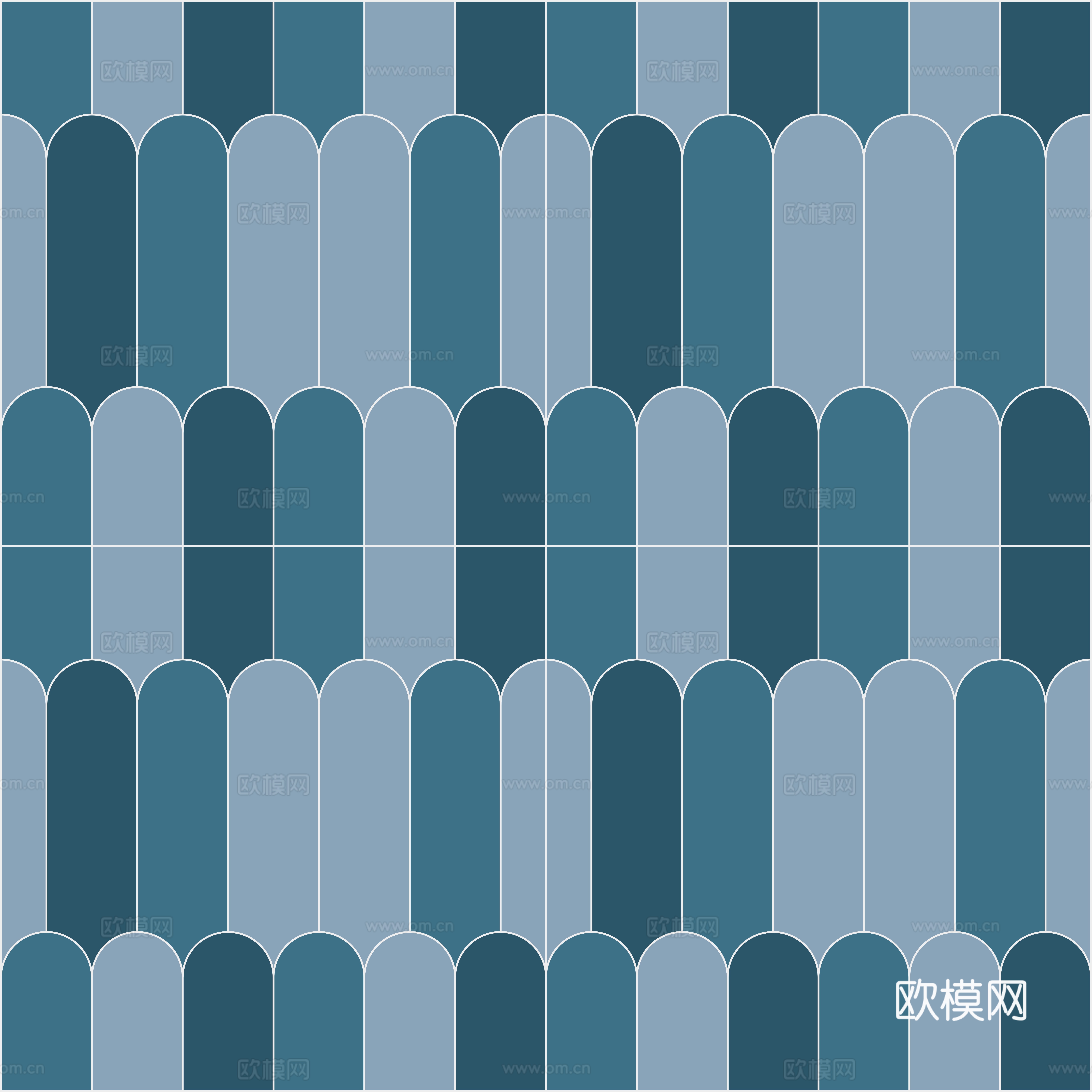 法式侘寂条形砖 灰蓝色羽毛砖贴图