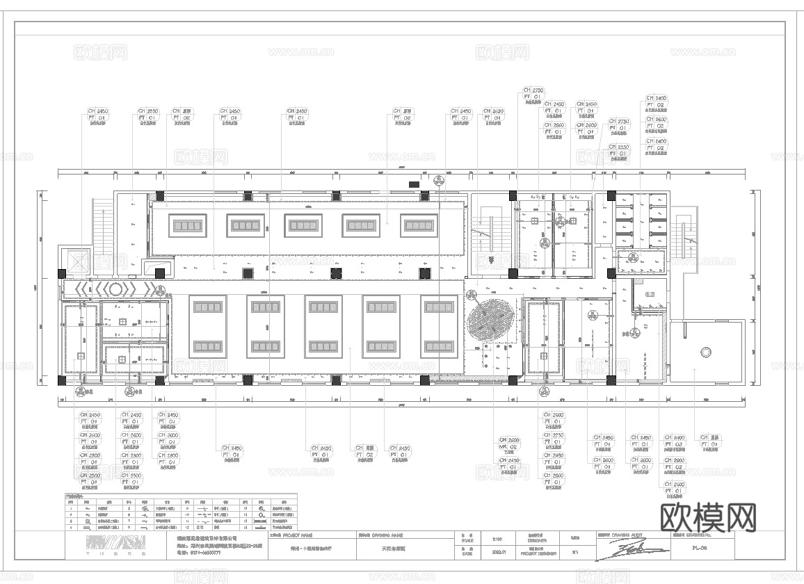 最新全套 600平 台球俱乐部 施工图合集cad施工图