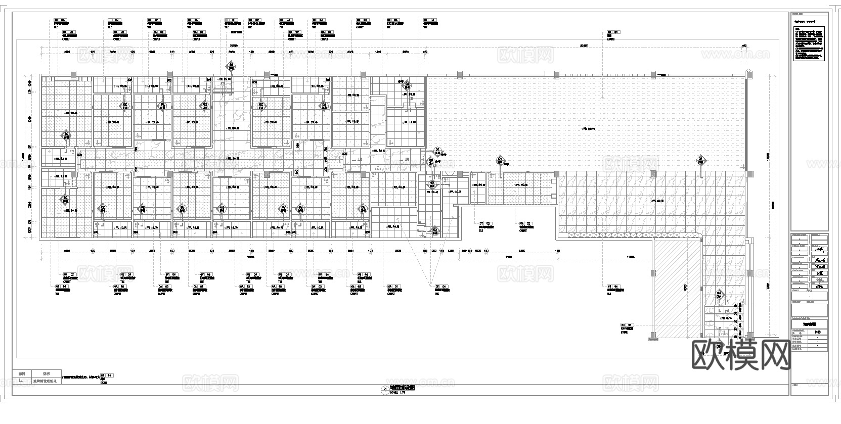 最新全套 棋牌室 施工图合集cad施工图