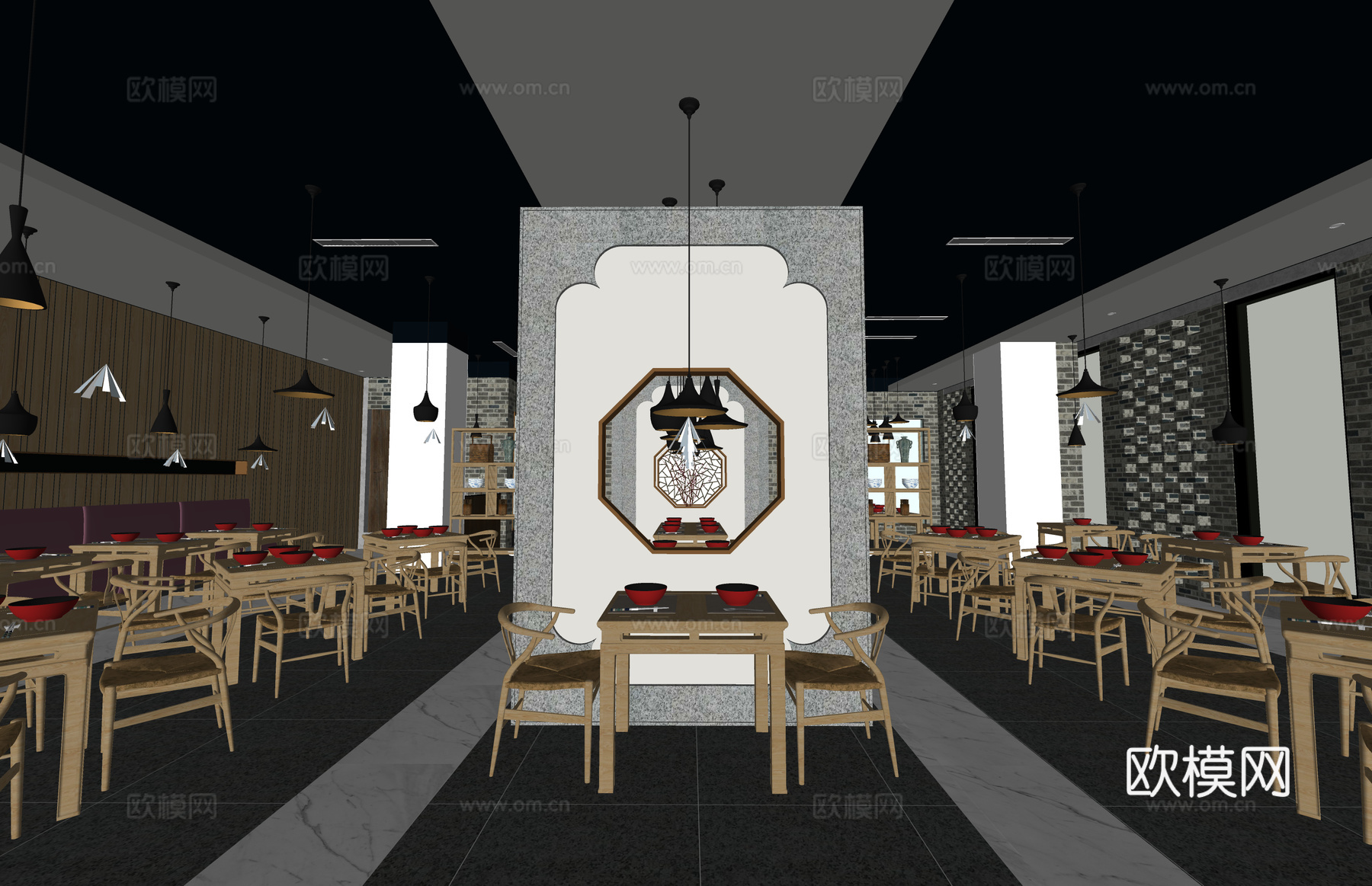 茶桌椅 茶具 茶桌 茶台 茶桌组合su模型