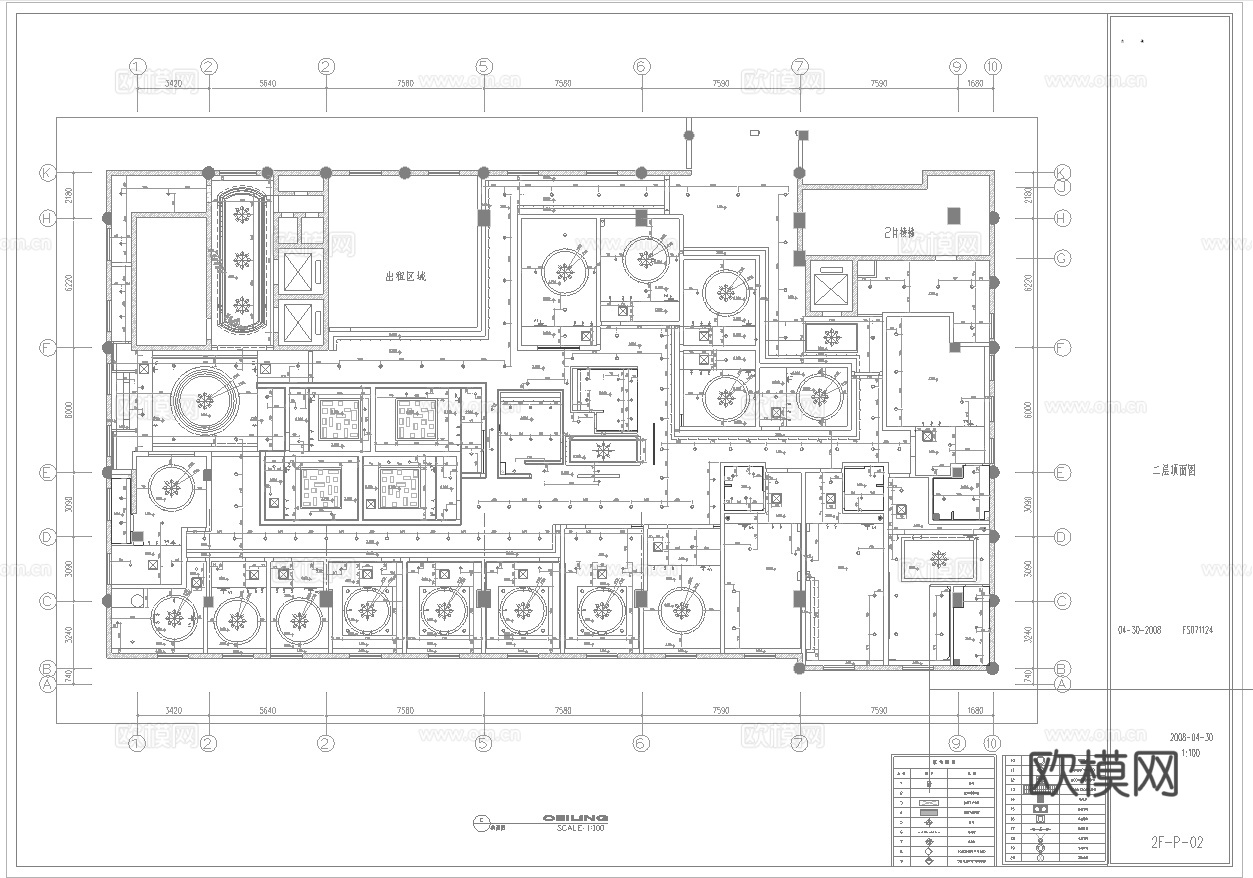 最新全套 棋牌室 施工图合集cad施工图