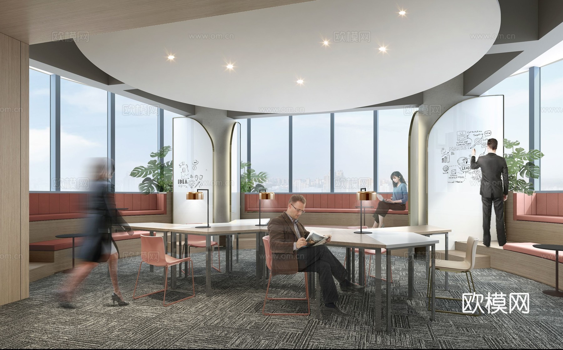 最新完整版办公楼施工图合集cad施工图