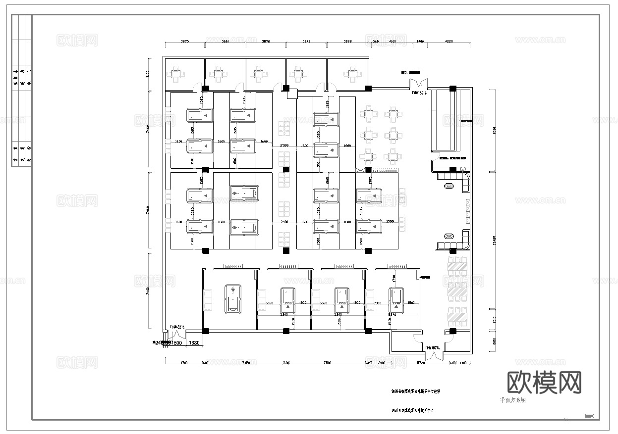 最新全套 600平 台球俱乐部 施工图合集cad施工图