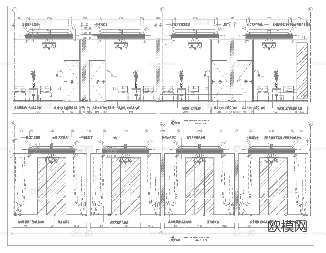最新全套 棋牌室 施工图合集cad施工图