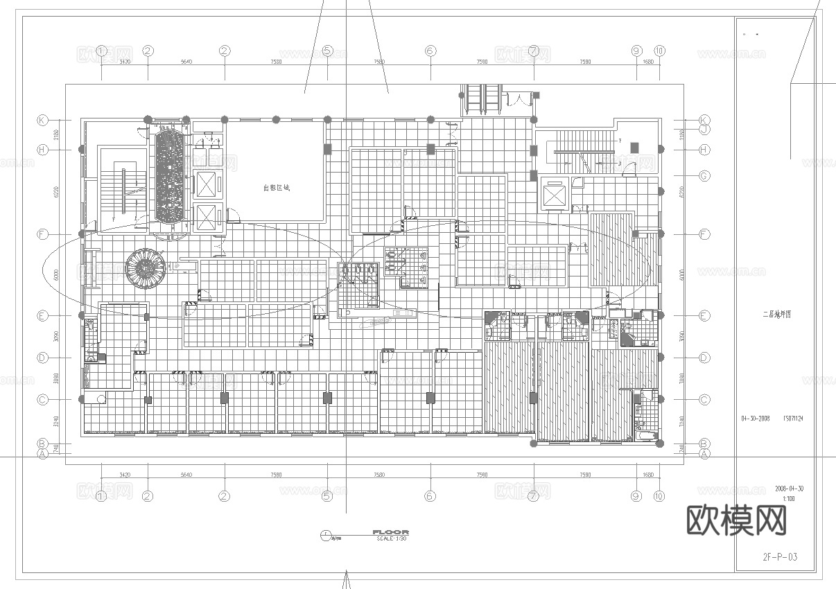 最新全套 棋牌室 施工图合集cad施工图