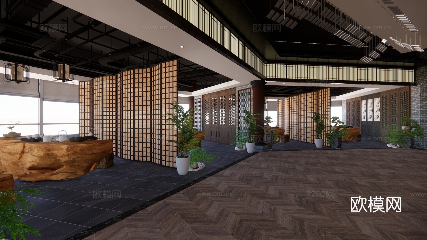 茶桌椅 茶具 茶桌 茶台 茶桌组合su模型