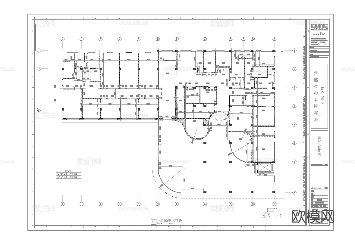 最新完整版美容医院施工图合集cad施工图