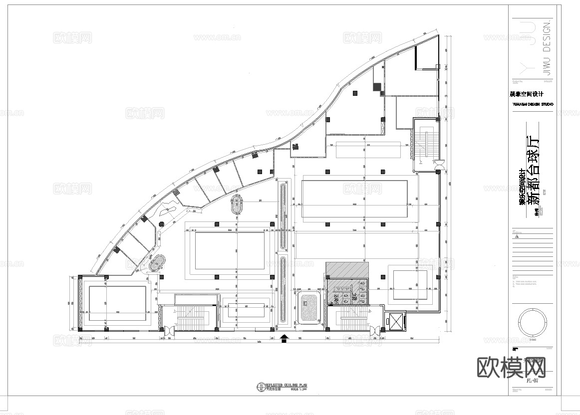 最新全套 1200平 台球俱乐部 施工图 效果图合集cad施工图