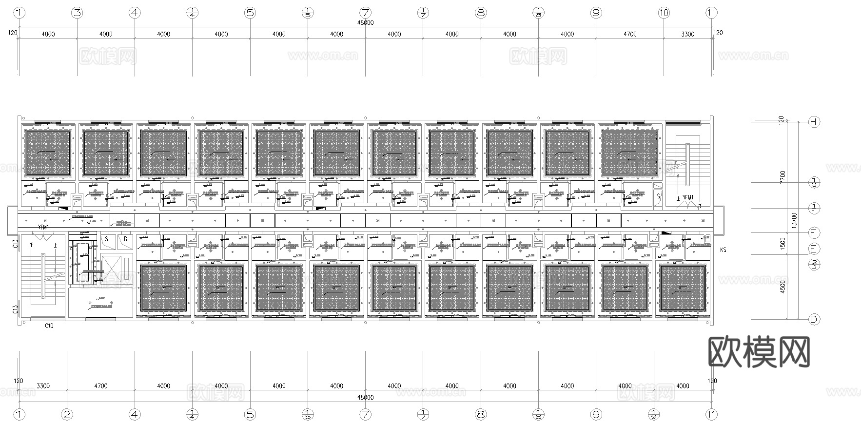 最新全套 假日酒店 施工图合集cad施工图