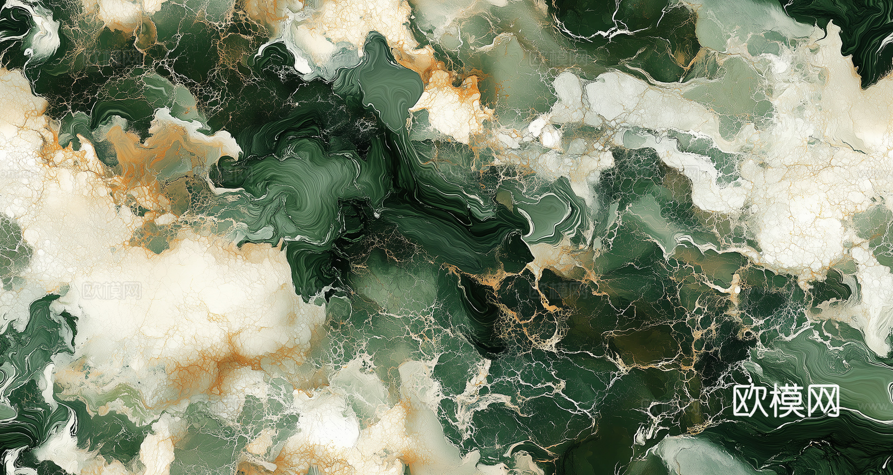 现代轻奢绿色奢石大理石