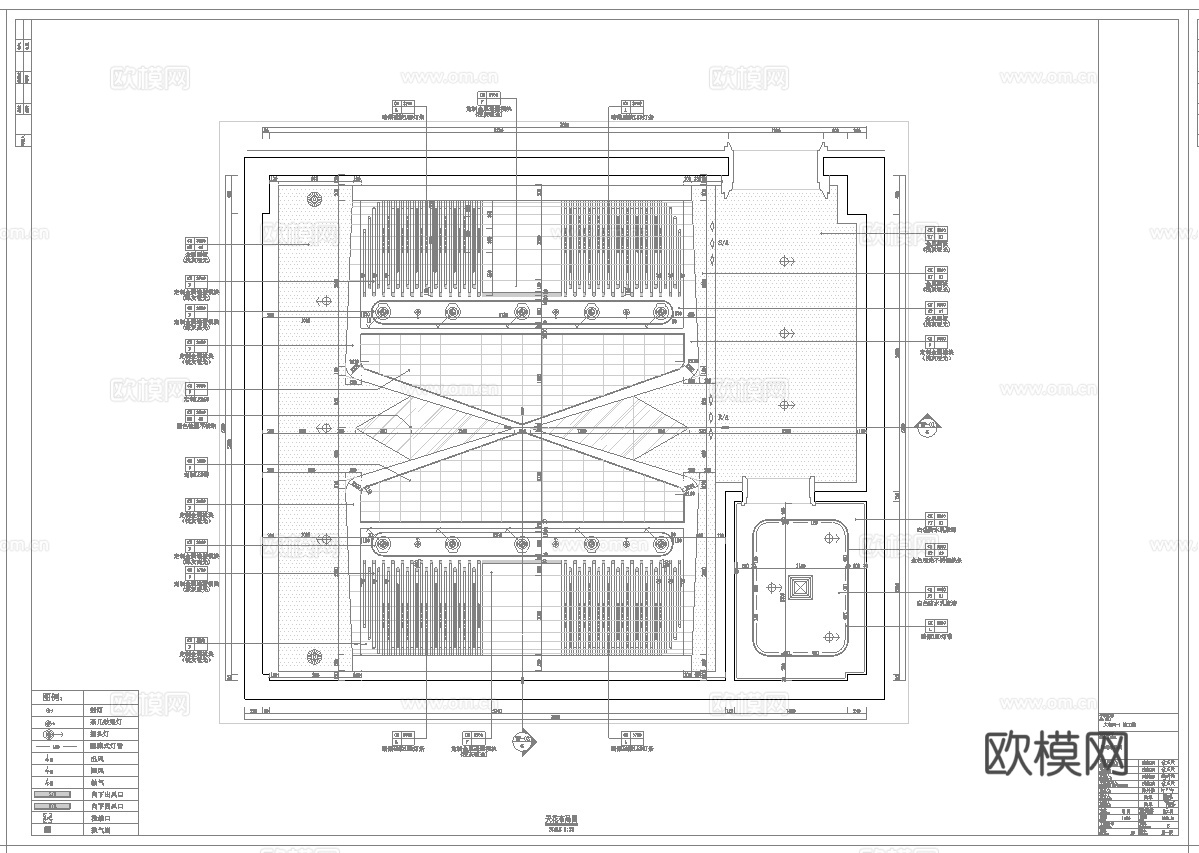 最新2套 KTV 派对房 施工图 效果图合集cad施工图