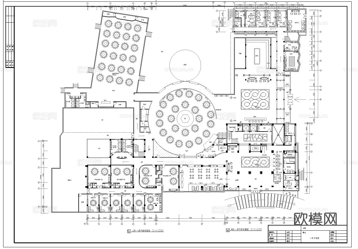 最新全套 大酒店 施工图合集cad施工图