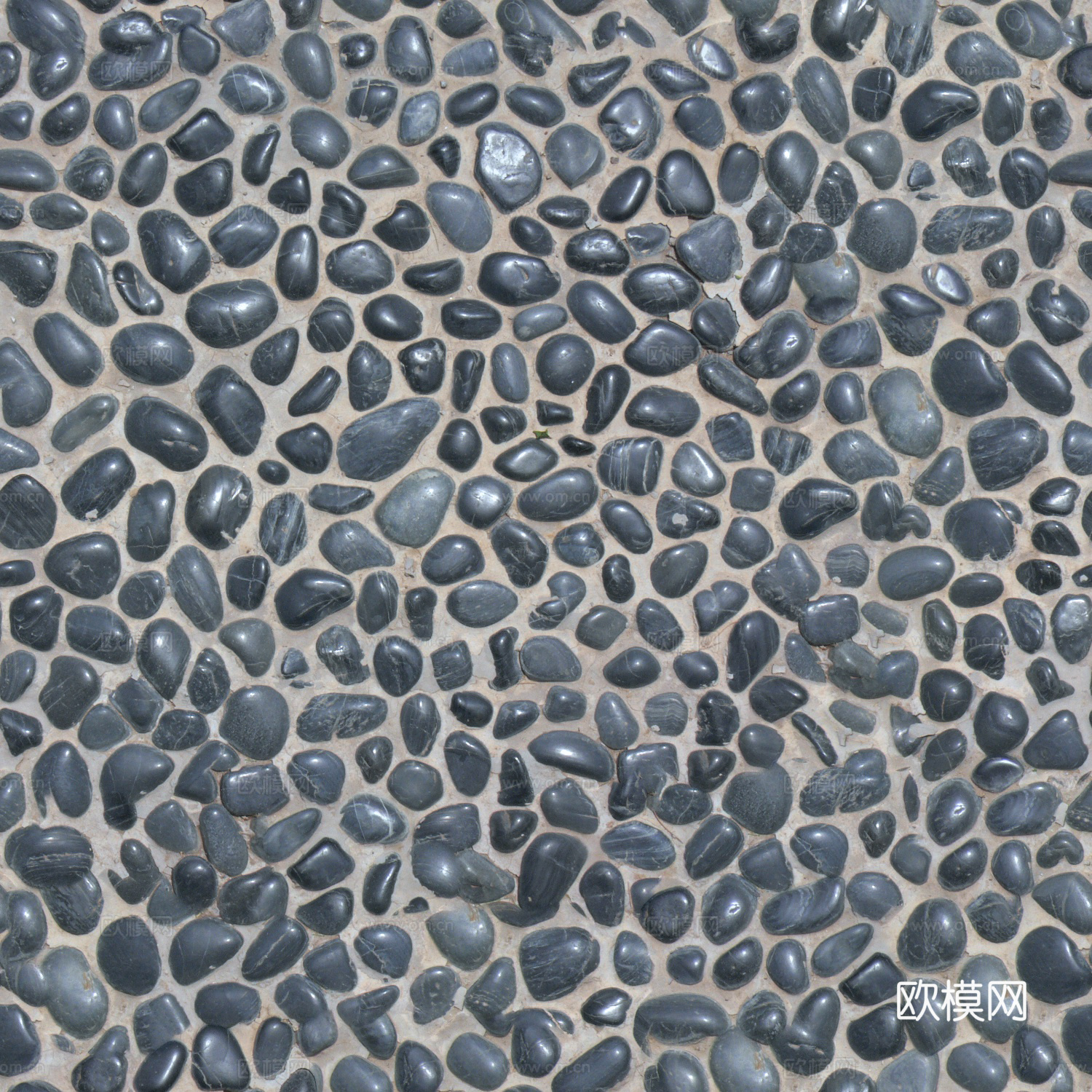 现代无缝碎石 砂石 砾石 无缝景观石贴图下载