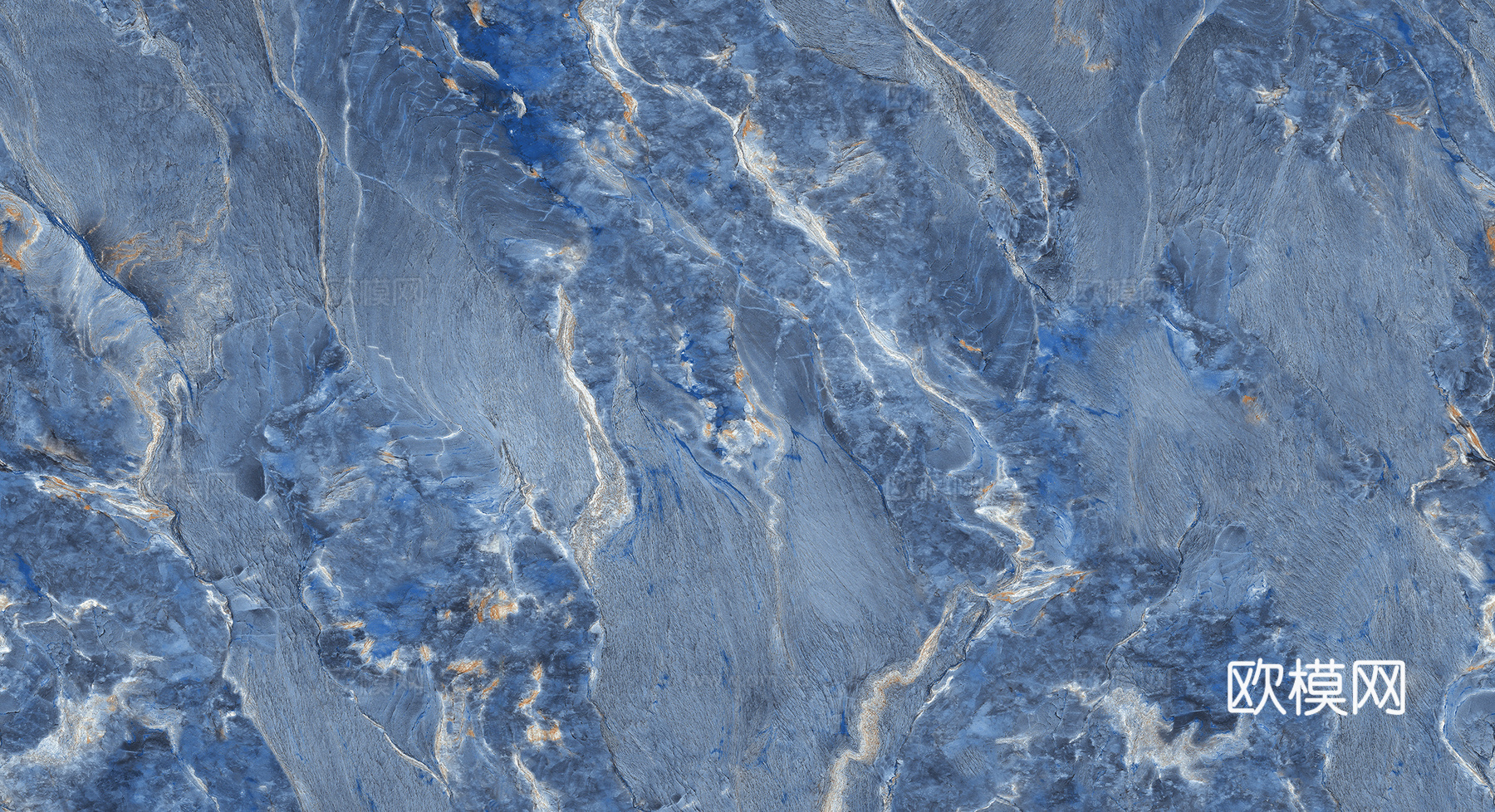 法式现代蓝色大理石奢石 潘多拉奢石