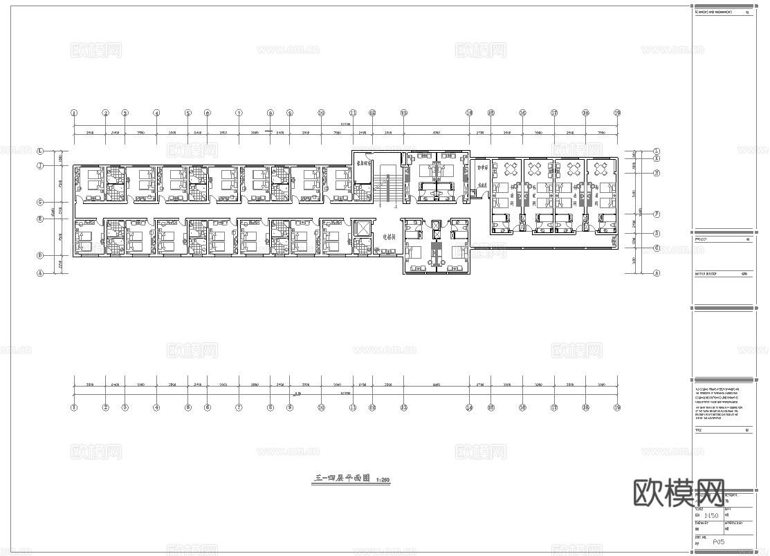 最新全套 宾馆 酒店 施工图合集cad施工图