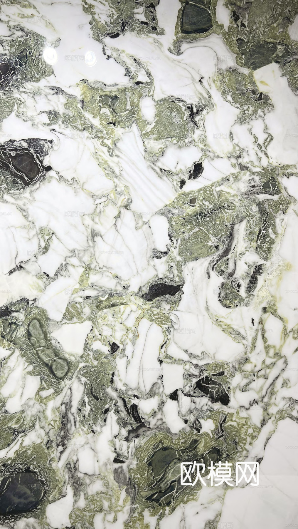超清冷翡翠无限连纹大理石