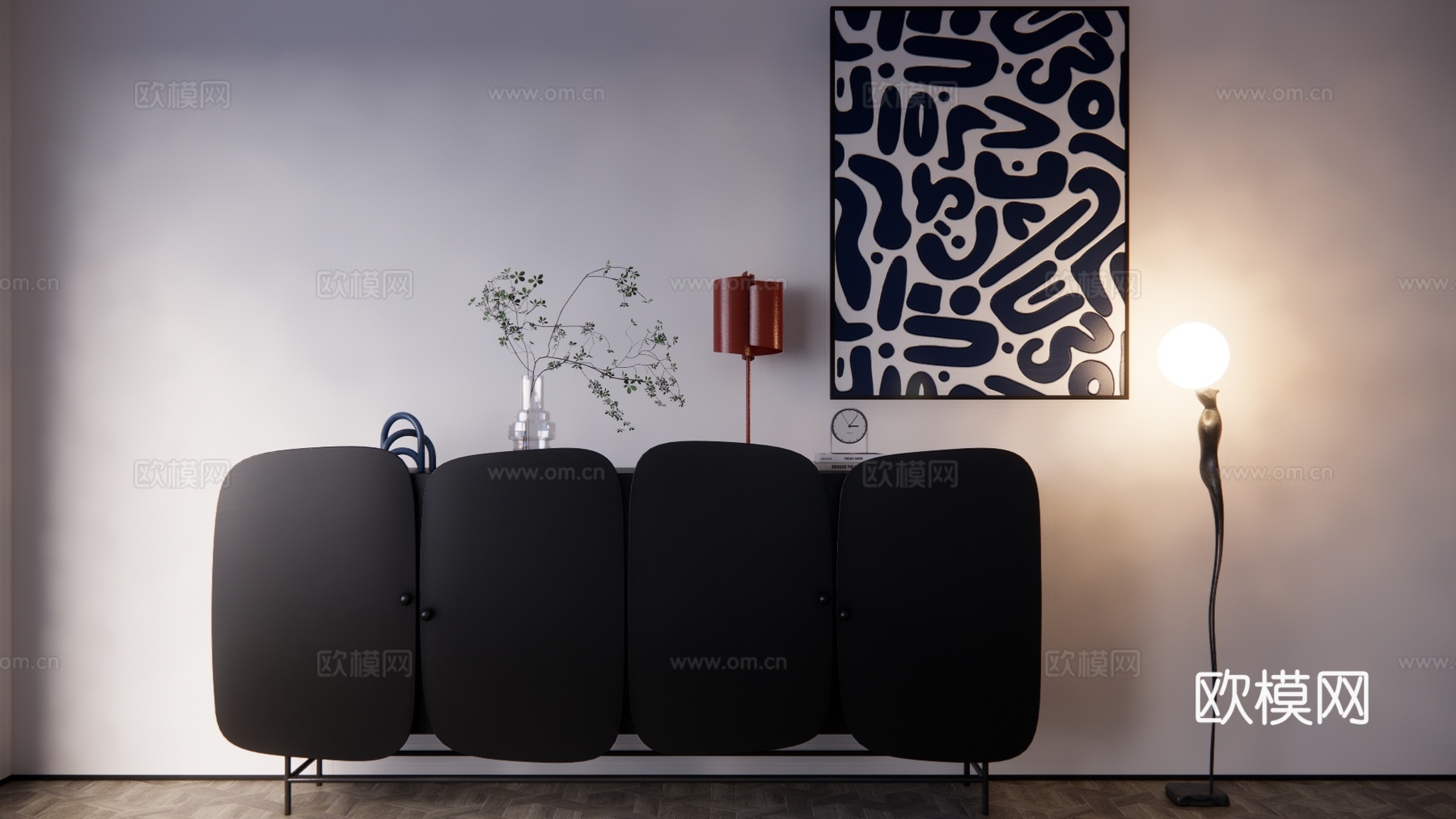 陈设 书籍 桌子 装饰品 小品su模型