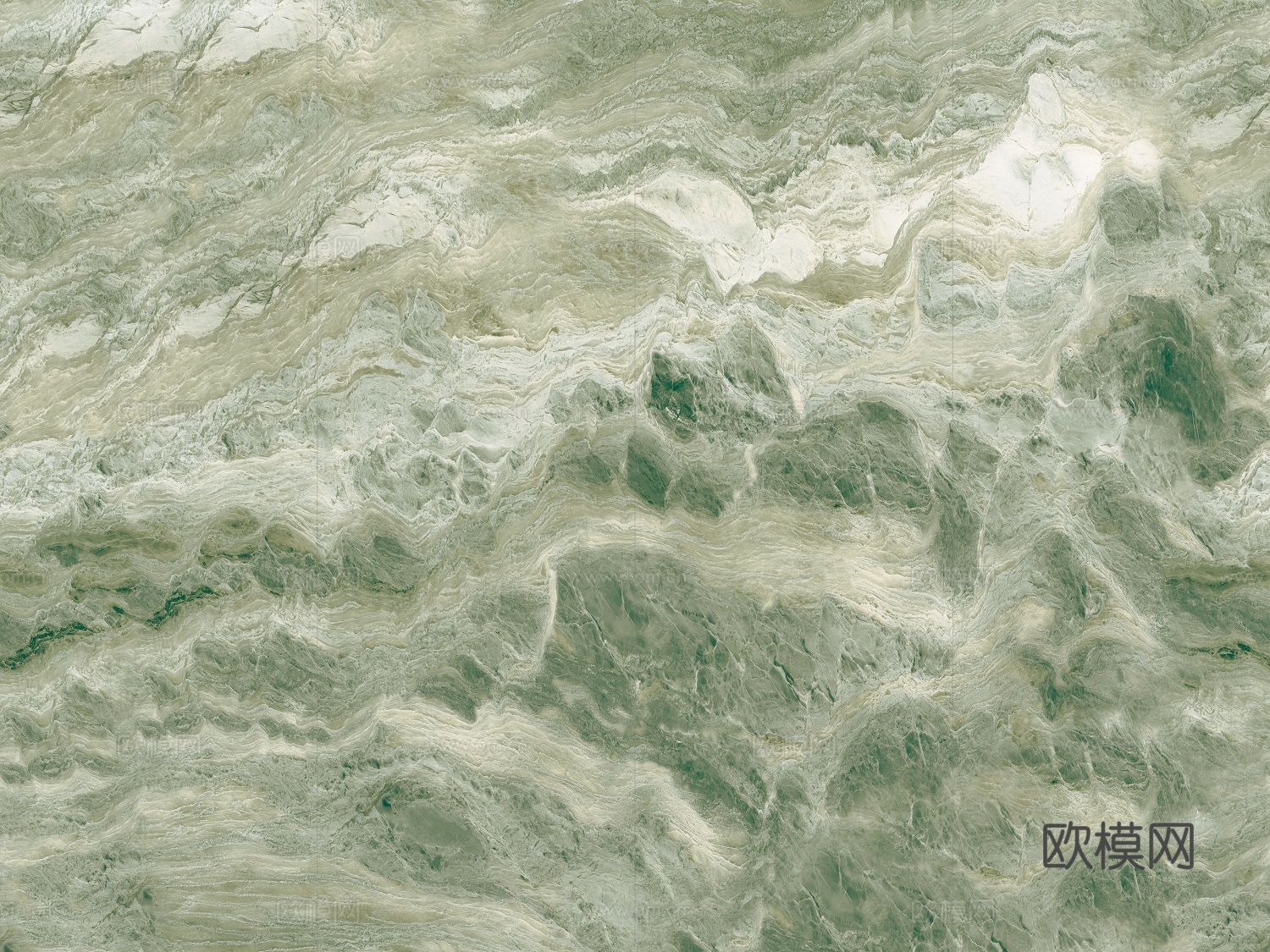 法式轻奢冷翡翠大理石 绿色大理石贴图